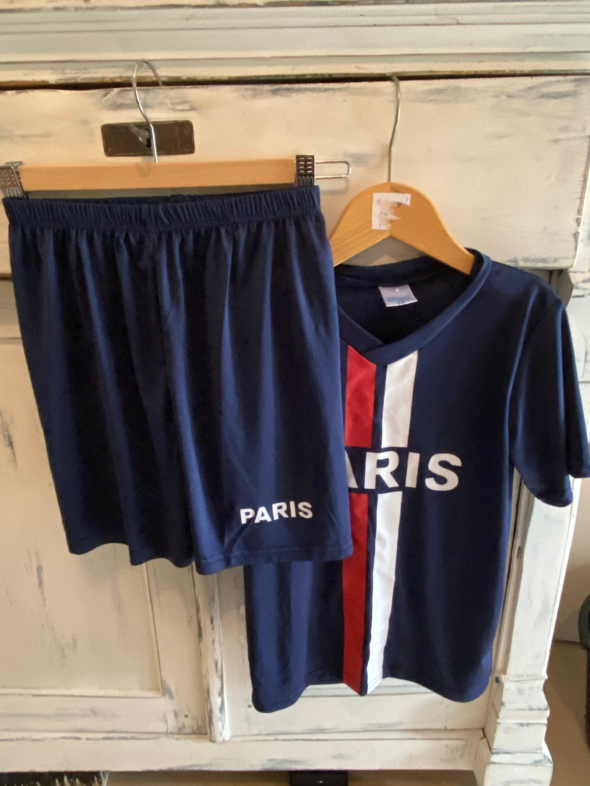 Voetbalpakje PSG (140), Ophalen of Verzenden, Gebruikt, Jongen of Meisje