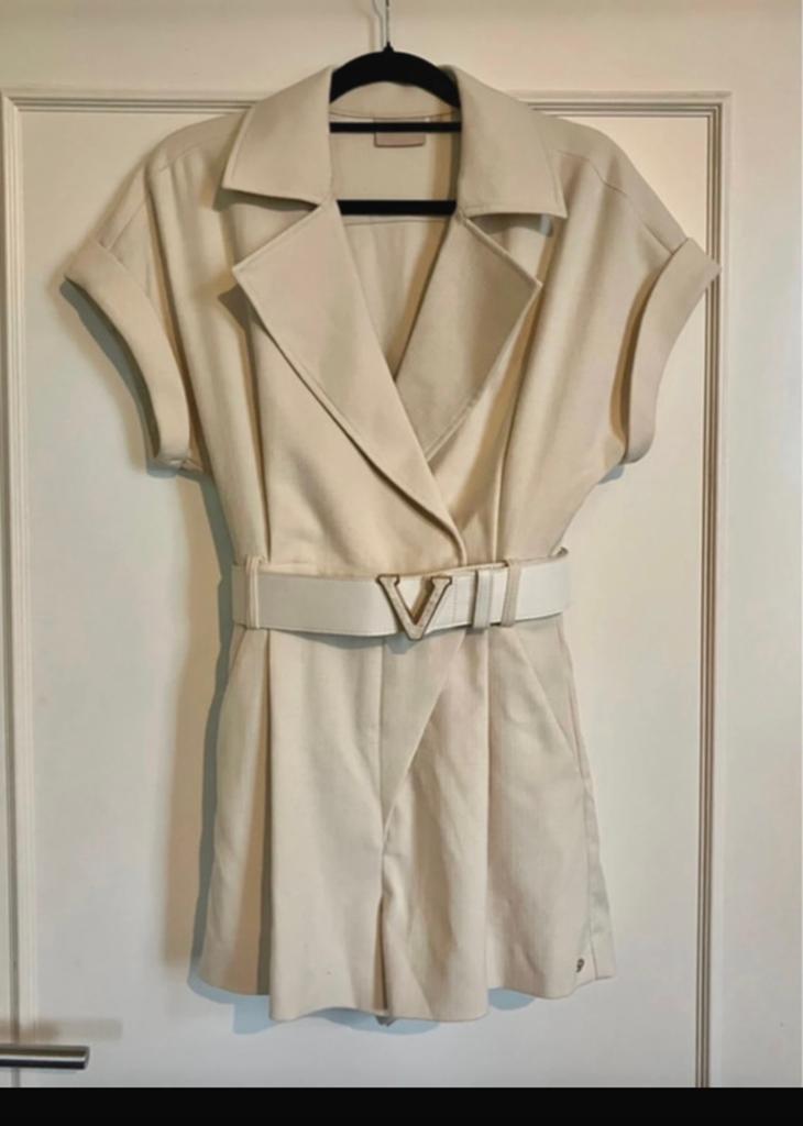 Ecru, Crème JoshV, Josh V playsuit in maat XS., Ophalen of Verzenden, Zo goed als nieuw, Maat 34 (XS) of kleiner, Beige