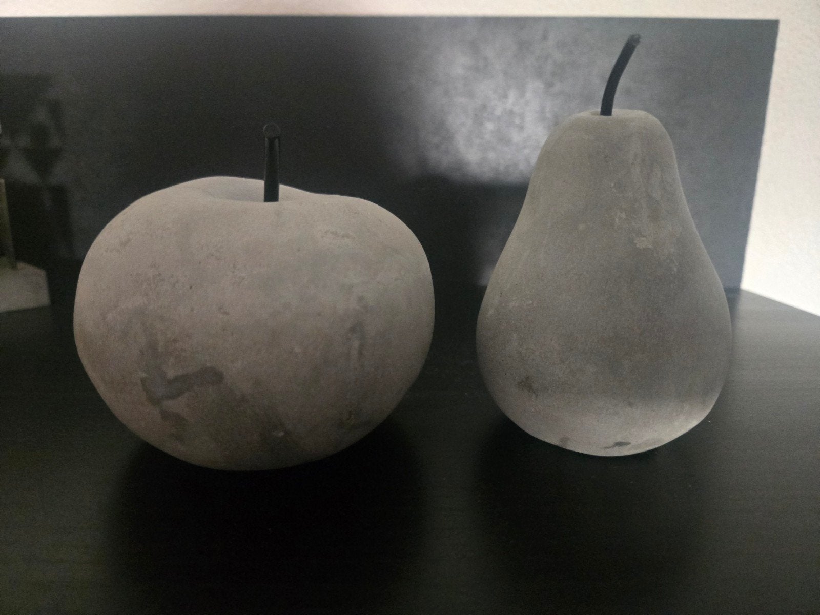Appel en peer decoratie,appel:br. 10 cm,h 8 cm,p: br 6 cm h, Ophalen of Verzenden