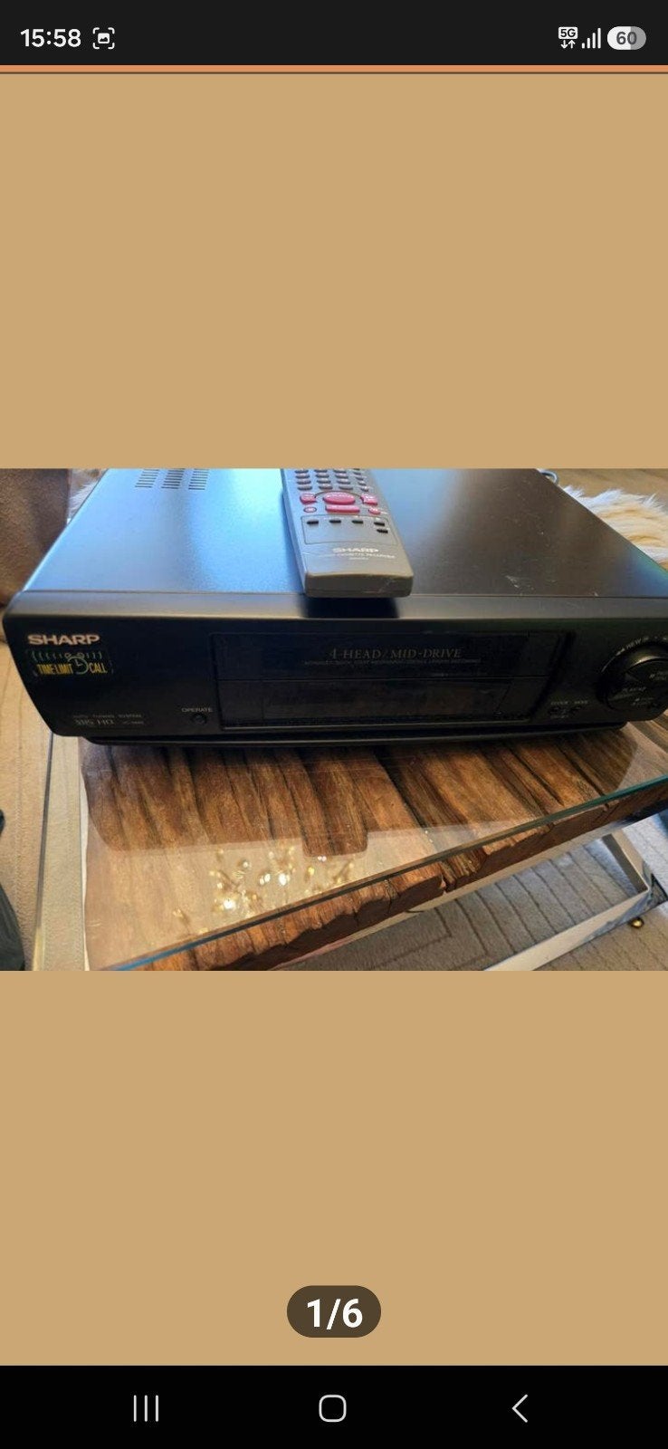 sharp videorecorder, Audio, Tv en Foto, Videospelers, Ophalen of Verzenden, Gebruikt