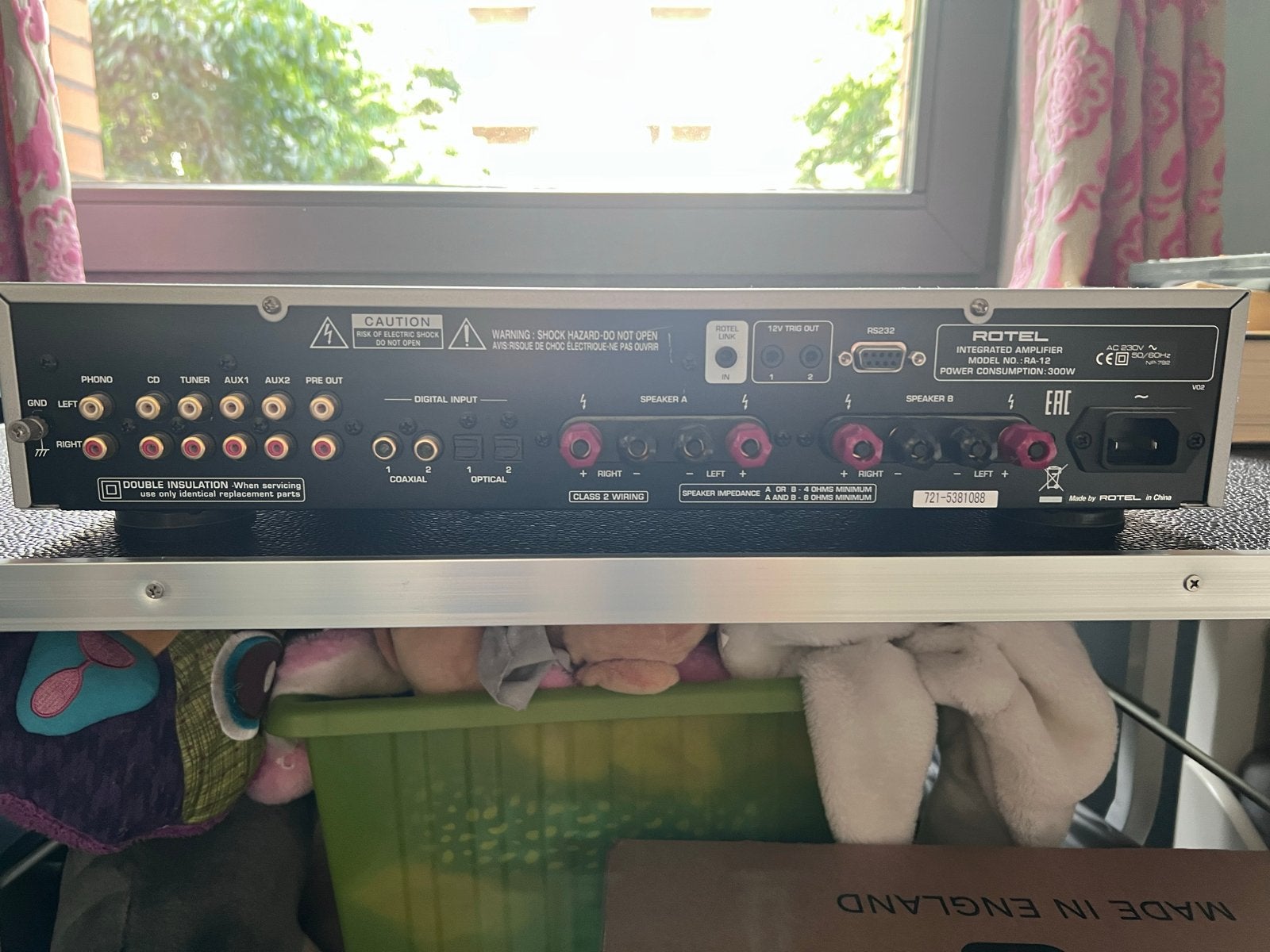 Rotel RA-12 Geïntegreerde Versterker - Zilver, Overige merken, Gebruikt, Ophalen of Verzenden, 60 tot 120 watt