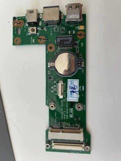 Schakel printplaat  Voor Asus K42J, Computers en Software, Laptop-opladers, Ophalen of Verzenden, Gebruikt, Asus