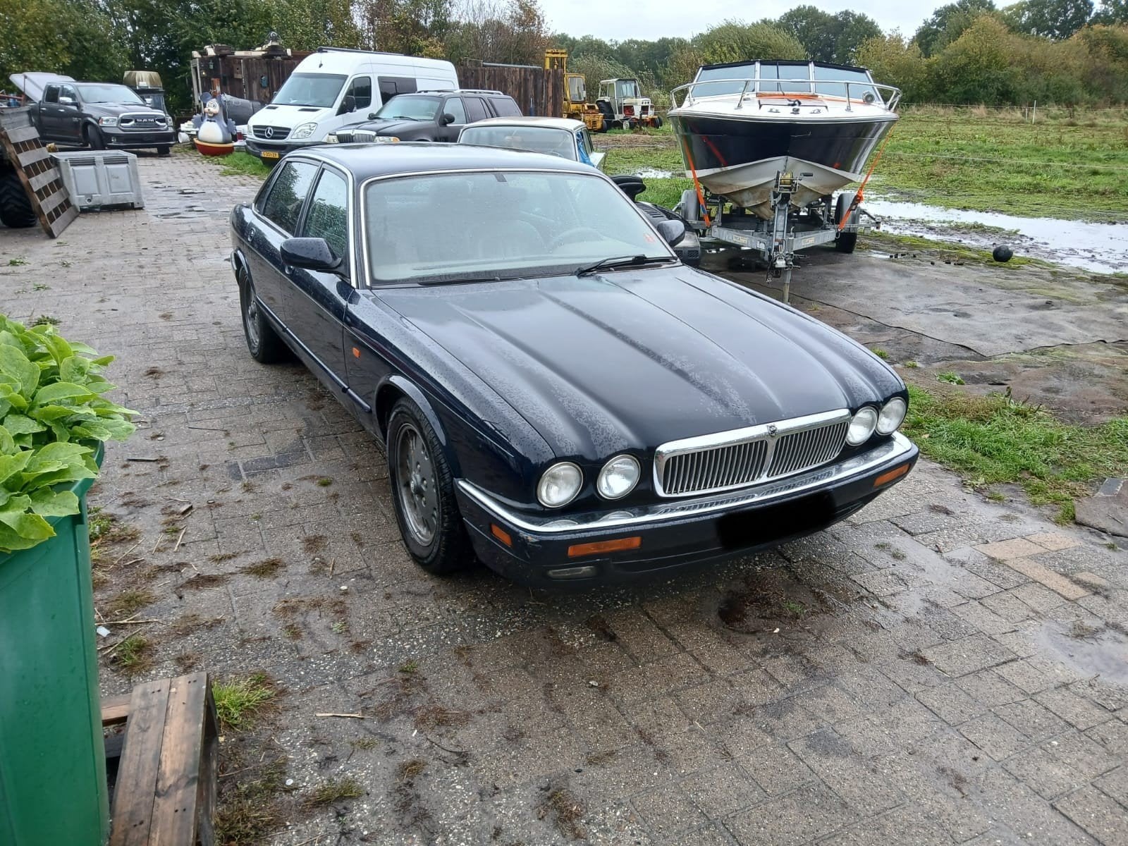 Jaguar XJ 3.2 AUT 1996 Blauw Lpg g3, Auto's, Automaat, Achterwielaandrijving, 3239 cc, 1752 kg
