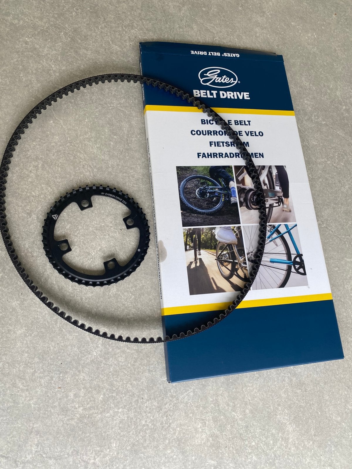 Gates belt en voortandwiel cdx 4 bolts, Fietsen en Brommers, Fietsonderdelen, Zo goed als nieuw, Ophalen of Verzenden