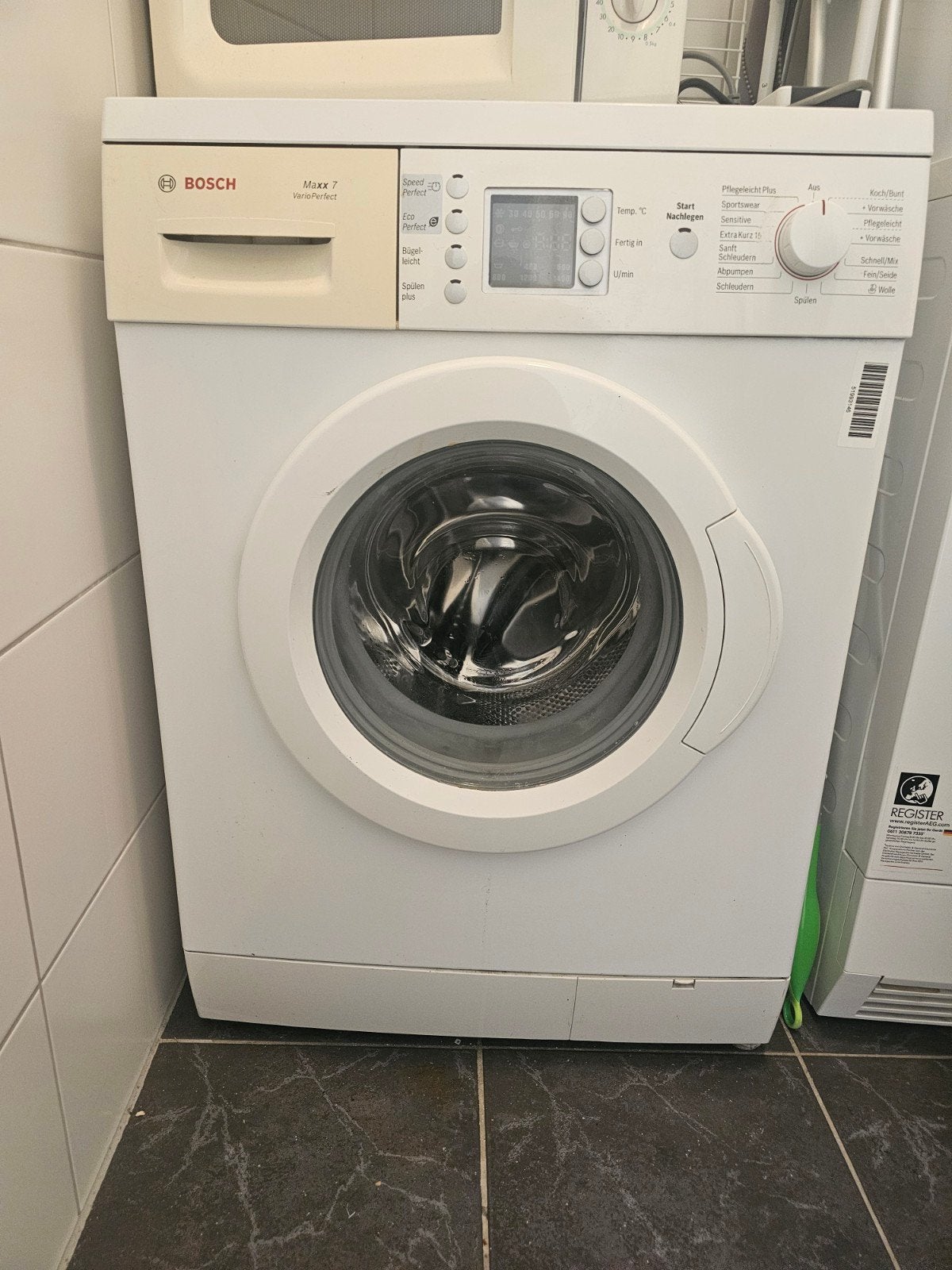 Bosch Maxx 7 VarioPerfect Wasmachine - WAE28423, Witgoed en Apparatuur, Ophalen, Handwasprogramma, Zo goed als nieuw, Voorlader