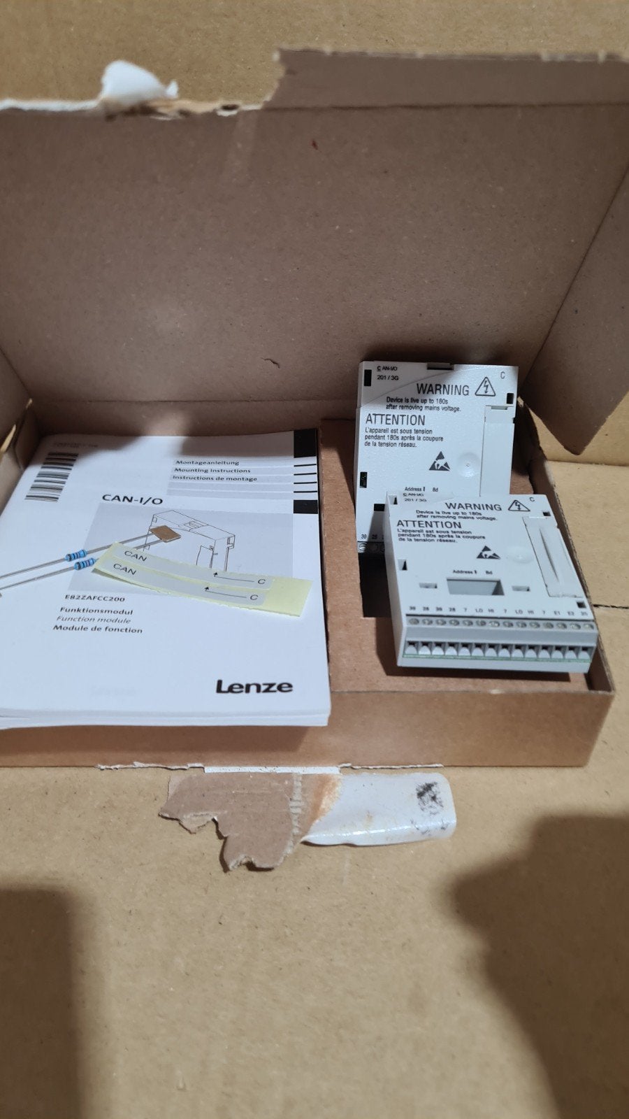 Lenze e82zafcc201 can i/o module tbv 8200 vector lenze frequ, Ophalen of Verzenden, Nieuw