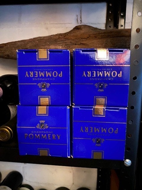 4 flessen Champagne Pommery, Ophalen, Nieuw, Frankrijk, Champagne