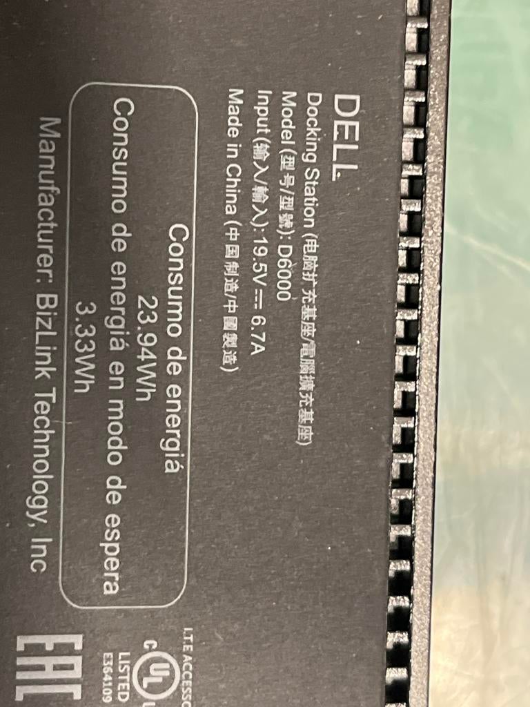 Dell Docking Station D6000 - USB-C Universeel Dock, Computers en Software, Dockingstations, Ophalen of Verzenden, Gebruikt, Docking station