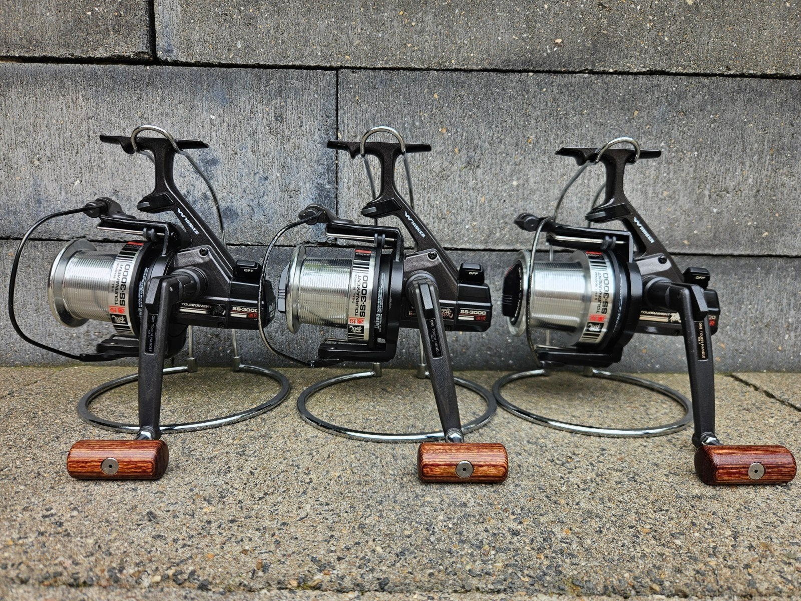3 Daiwa Whisker Tournament SS3000, Watersport en Boten, Ophalen of Verzenden, Zo goed als nieuw