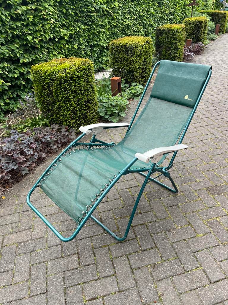 Lafuma Relaxstoel - Groen, Tuin en Terras, Ophalen, Gebruikt, Metaal, Verstelbaar