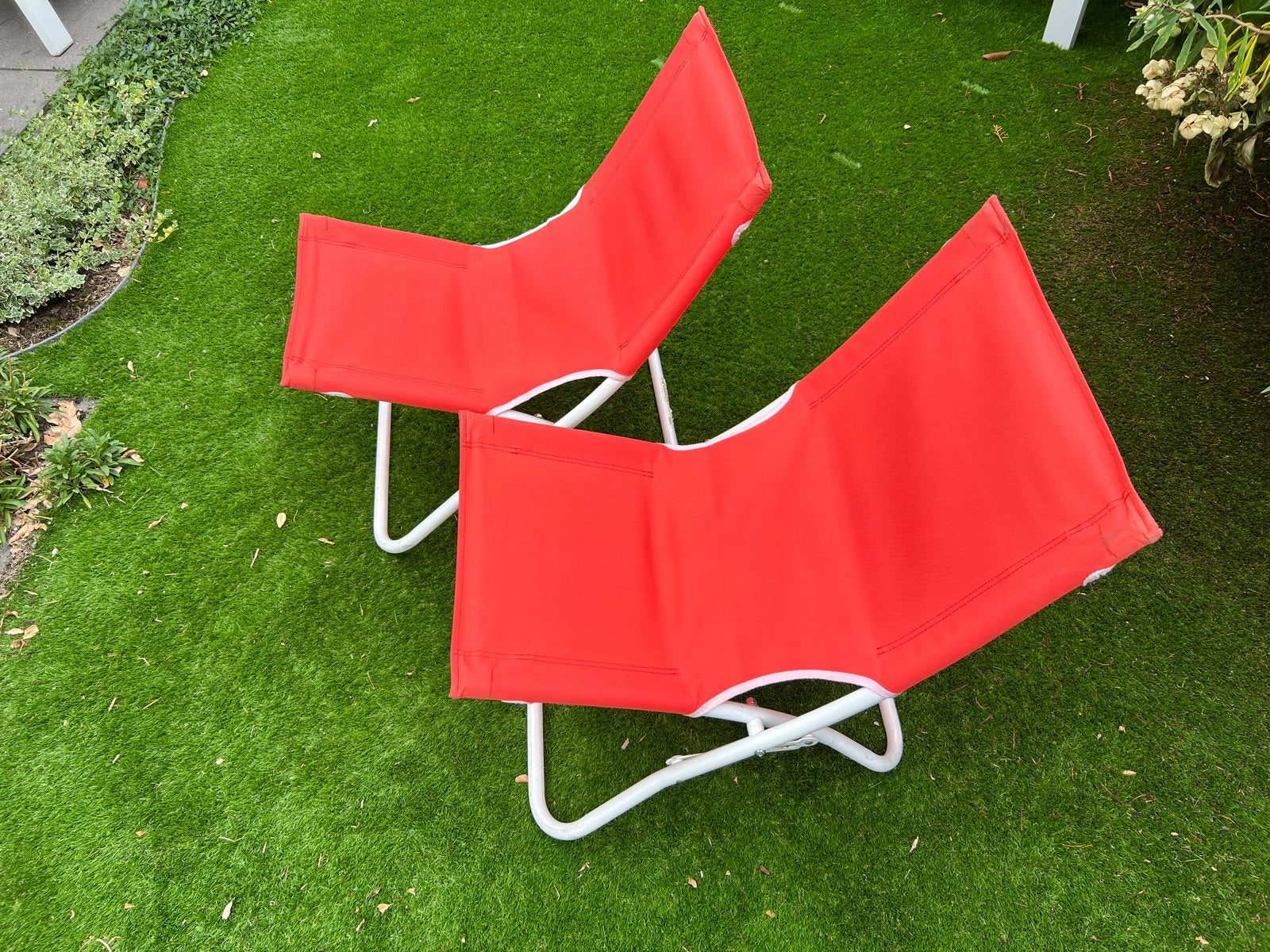 Strandstoel IKEA Hamö Oranje, Ophalen, Gebruikt, Metaal, Inklapbaar