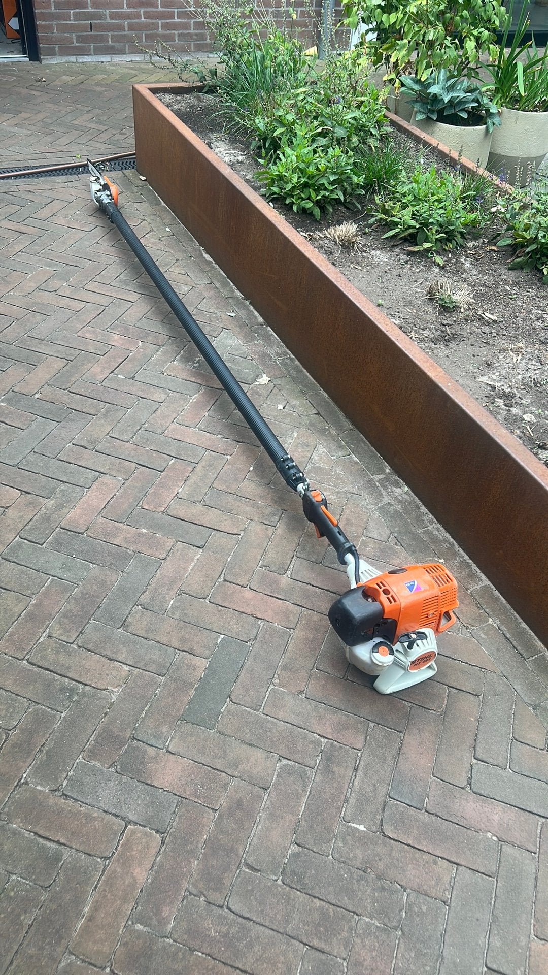 Stihl HT 131 Stokzaag 270/390 cm erg nette staat, Ophalen of Verzenden, Zo goed als nieuw, Benzine