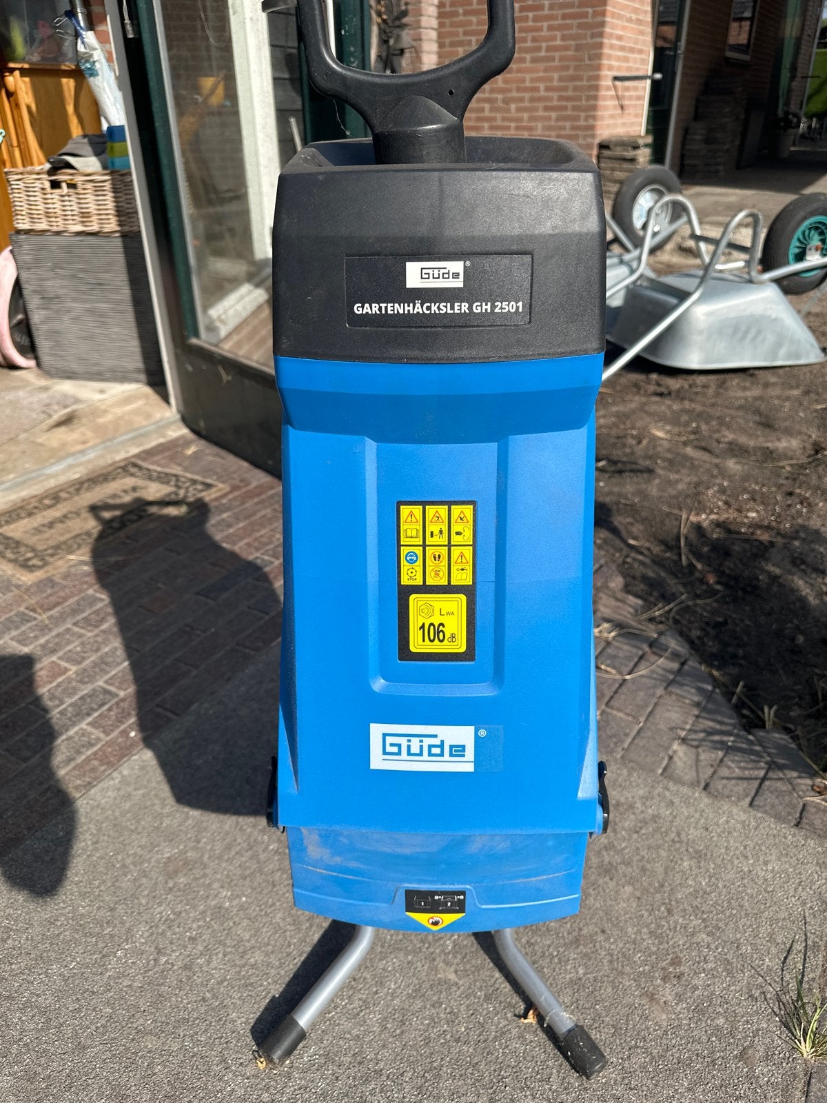 Goed werkende Güde GH2501 hakselaar 2500W, Tuin en Terras, Ophalen, Gebruikt, Elektrisch