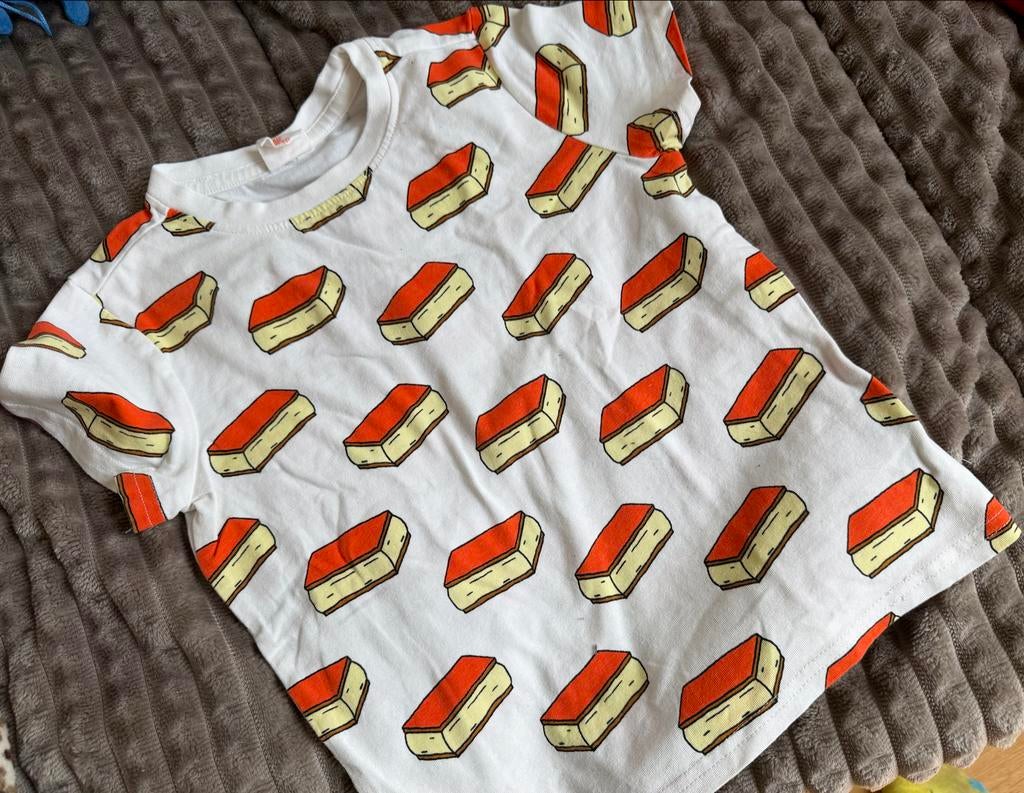 Hema Koningsdag tompouce shirt maat 98/104, Ophalen of Verzenden, Zo goed als nieuw, Jongen of Meisje