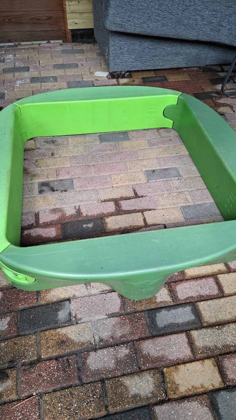 BIG Groene zandbak met deksel, Kinderen en Baby's, Speelgoed | Buiten | Zandbakken, Ophalen, Gebruikt