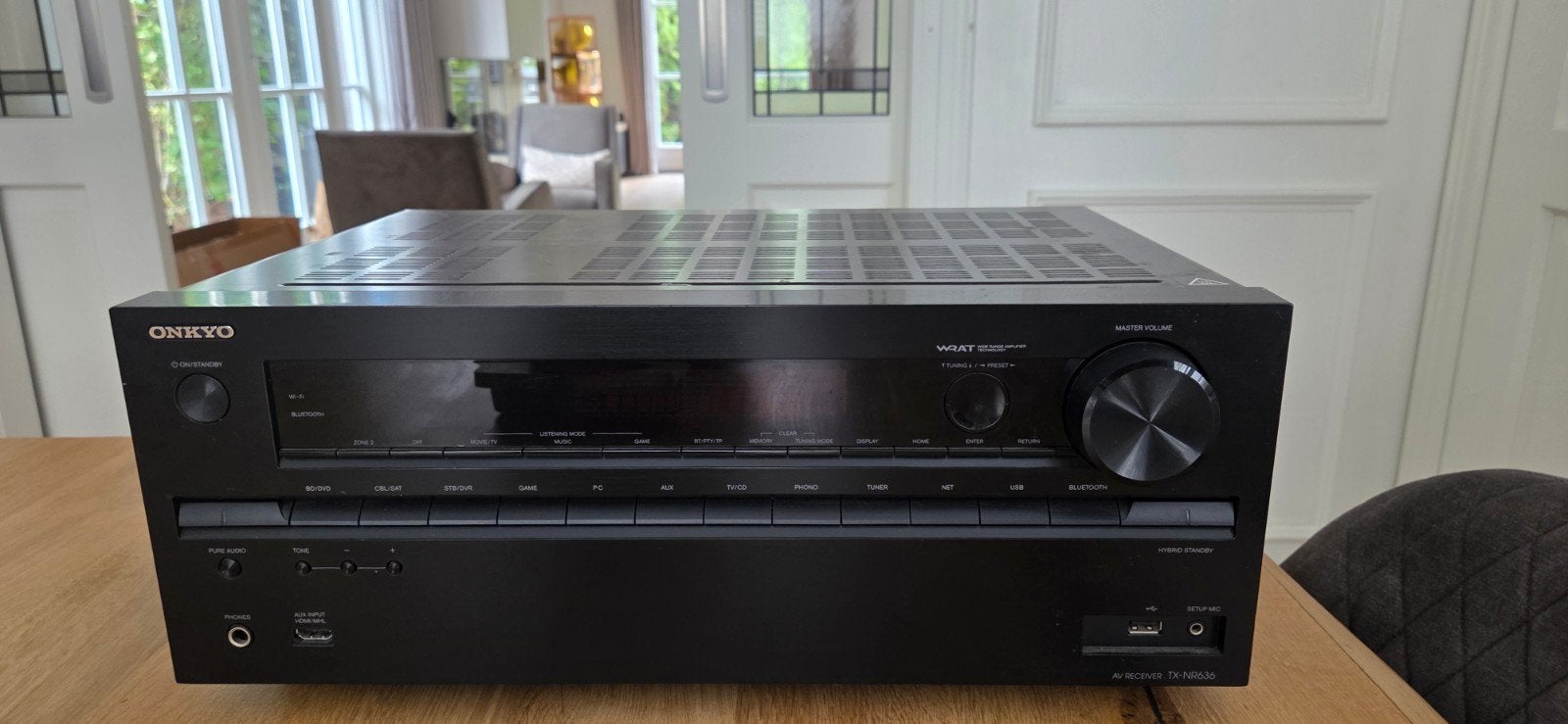Onkyo TX-NR636 AV – defect / incl. Meetmicrofoon, Ophalen of Verzenden, Gebruikt, Minder dan 500 watt