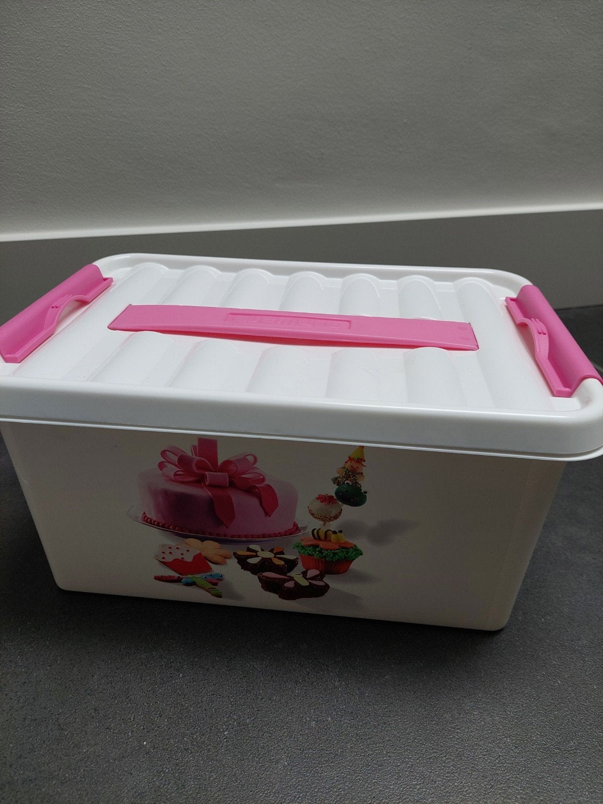 Sunware bakdoos 6 liter wit roze nieuw, Ophalen of Verzenden, Nieuw
