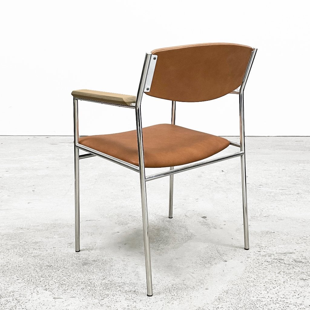 Vintage Gijs vd Sluis stoel, info/prijs/aantal >beschrijving, Ophalen, Gebruikt, Bruin, Hout