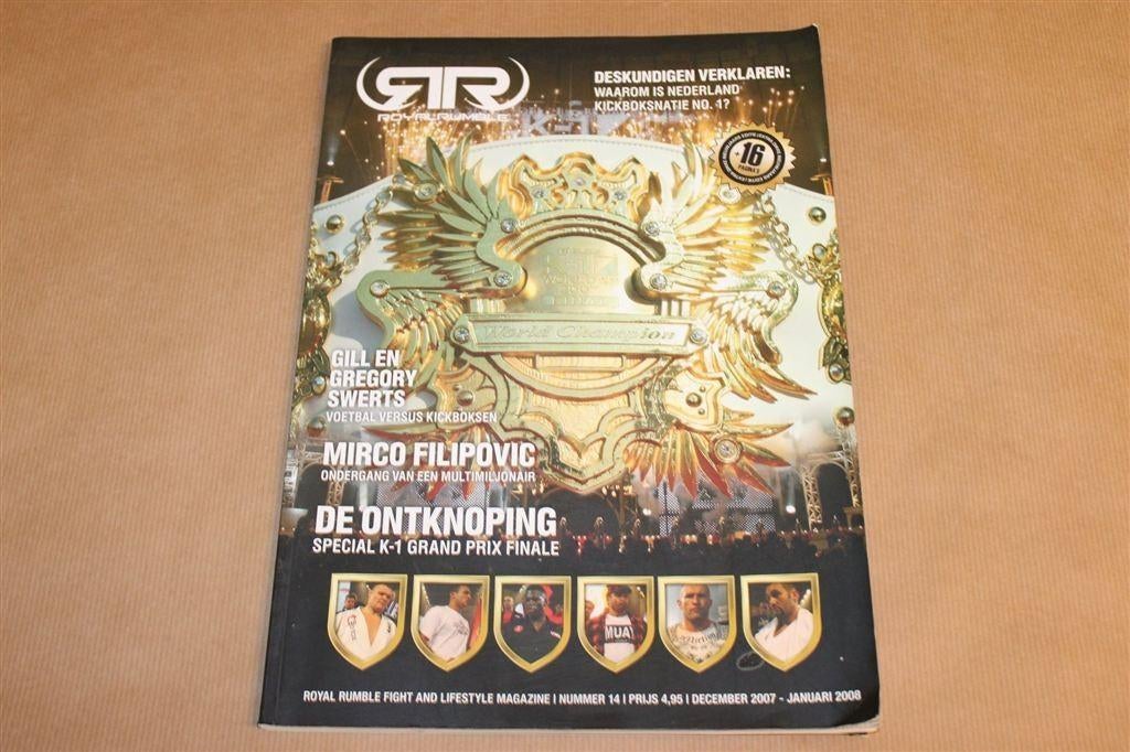 K-1 Grand Prix 2007 Magazine Kickboksen Interviews, Ophalen of Verzenden, Gelezen, Watersport en Hengelsport