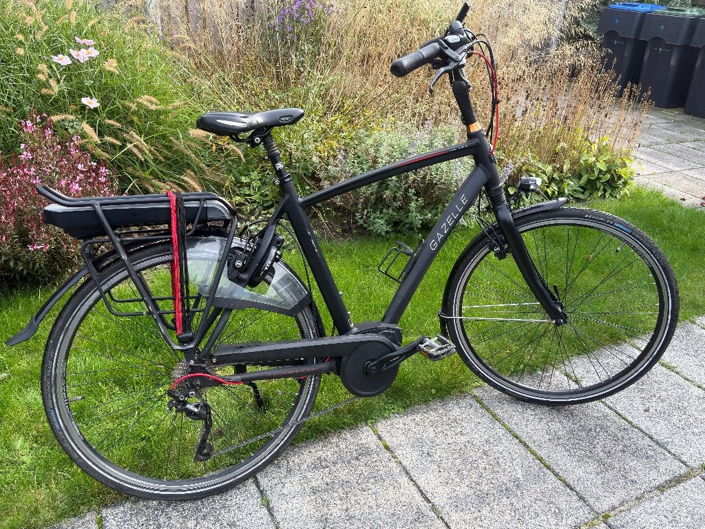 Gazelle Chamonix T10 Bosch middenmotor, Bosch Nyon Navigatie, Ophalen, Gebruikt, 50 km per accu of meer, 55 tot 59 cm