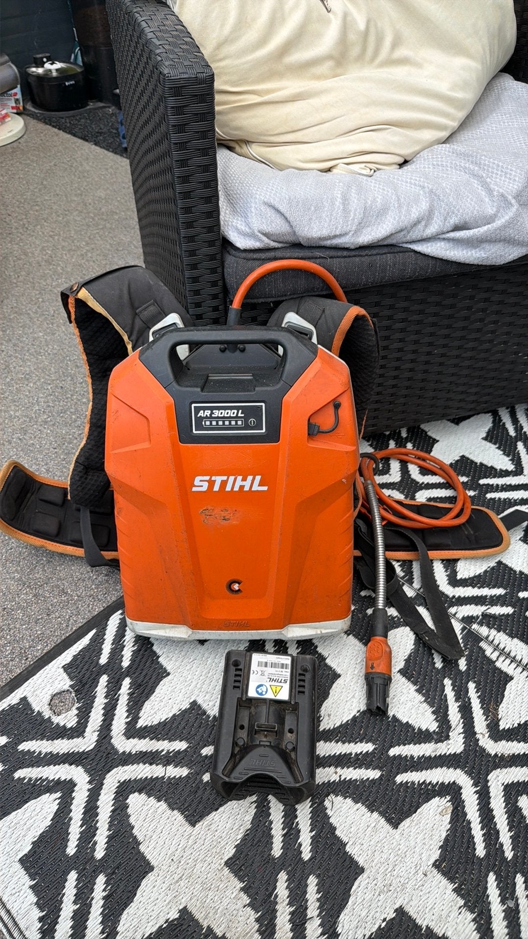 STIHL AR 3000 L RUGGEDRAGEN ACCU, Tuin en Terras, Ophalen of Verzenden, Zo goed als nieuw, Overige soorten