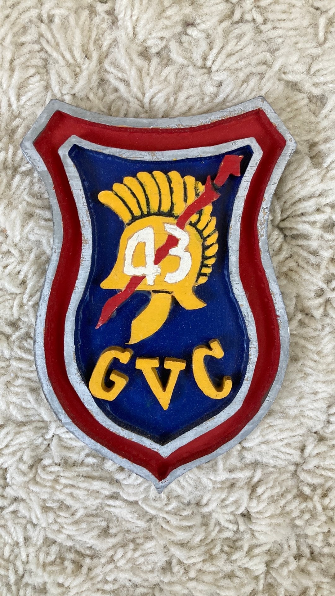 KNIL 43e Genie Veld Compagnie, Ophalen of Verzenden, Landmacht, Nederland, Embleem of Badge