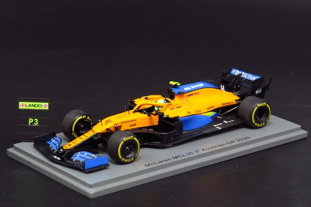 ✅ Lando Norris 1:43 1e Podium 2020 Mclaren Spark S6469 F1, Verzamelen, Automerken, Motoren en Formule 1, Ophalen of Verzenden