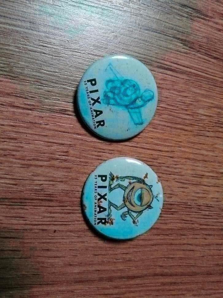 Disney Pixar buttons, Ophalen of Verzenden, Nieuw, Figuurtje, Button