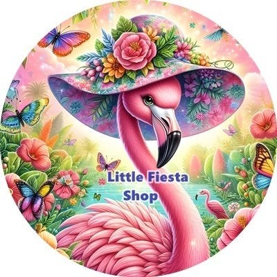 lf1055 luxe icing flamingo 20cm eetbare taart print topper, Ophalen of Verzenden, Nieuw, Taarten, Versiering