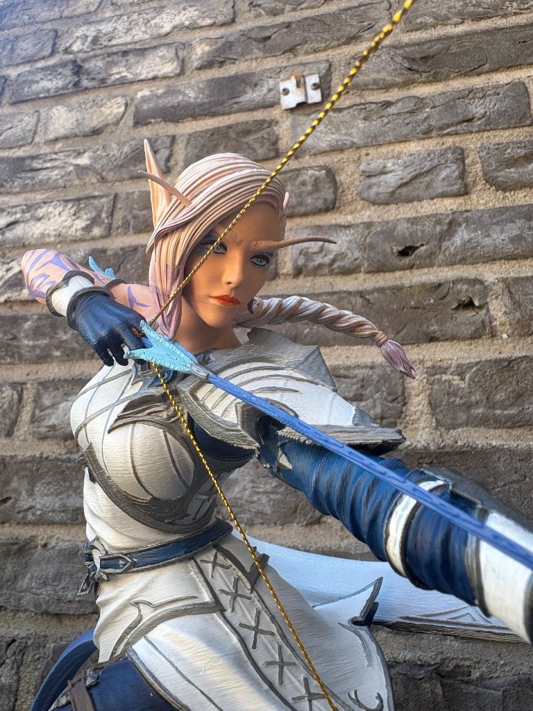 Alleria Windrunner - Handgeschilderd - 3d geprint, Verzamelen, Ophalen, Nieuw, Fantasy