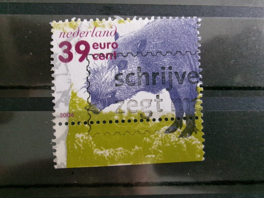 2004 - wild zwijn onderrand (562d), Verzenden, Gestempeld