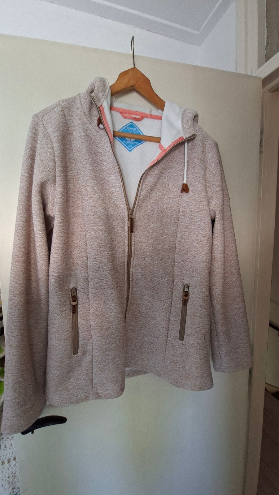 Bjornson vest met capuchon - Maat 44 (L), Beige, Maat 42/44 (L), Ophalen of Verzenden, Zo goed als nieuw