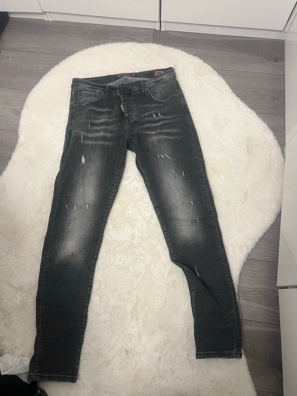 Dsquared2 Jeans W33-W34 Zwart/Grijs, Ophalen of Verzenden, Gedragen, Zwart, W33 - W34 (confectie 48/50)