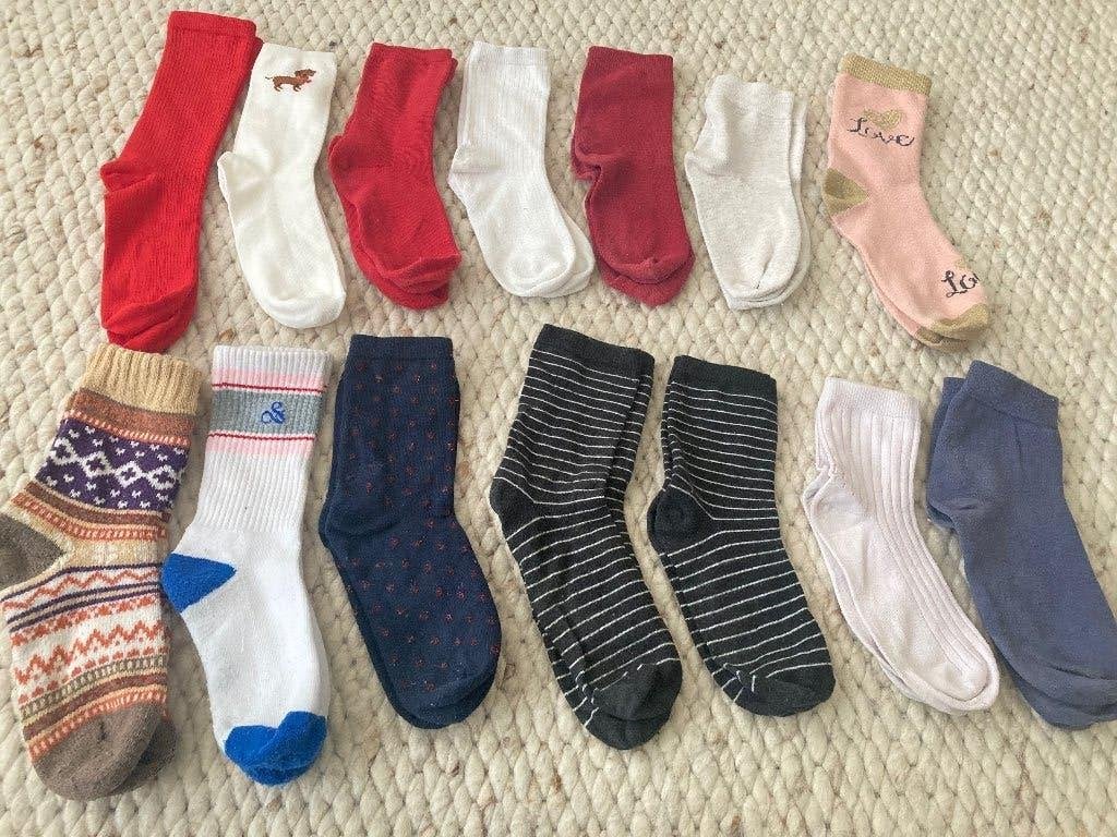 14x sokken Scotch & Soda, H&M, Hema, Tchibo mt. 35/36/37, Gebruikt, Meisje, H&M, Ophalen of Verzenden