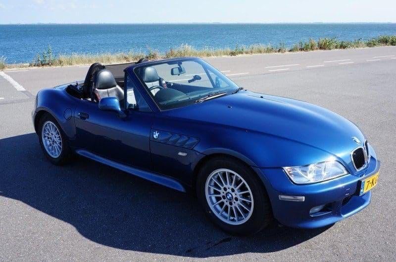BMW Z3 2.2 I Roadster 2002 Blauw, 2171 cc, Achterwielaandrijving, Zwart, Cabriolet