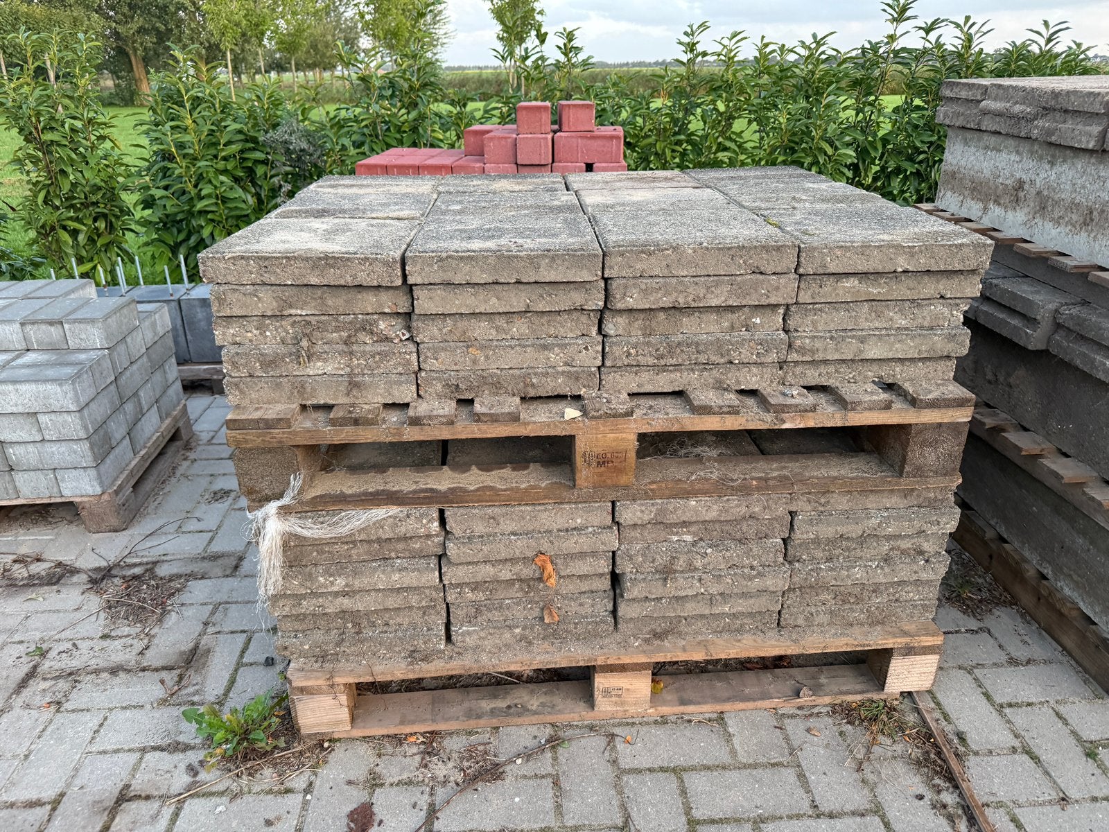 Betontegels 30x30, Tuin en Terras, Ophalen, Zo goed als nieuw, Beton, Terrastegels