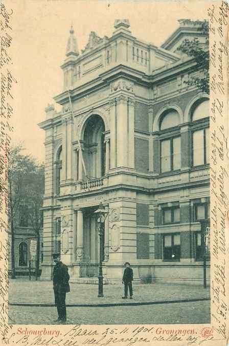 301-028-021 Groningen Schouwburg, Verzamelen, Verzenden, Voor 1920, Groningen