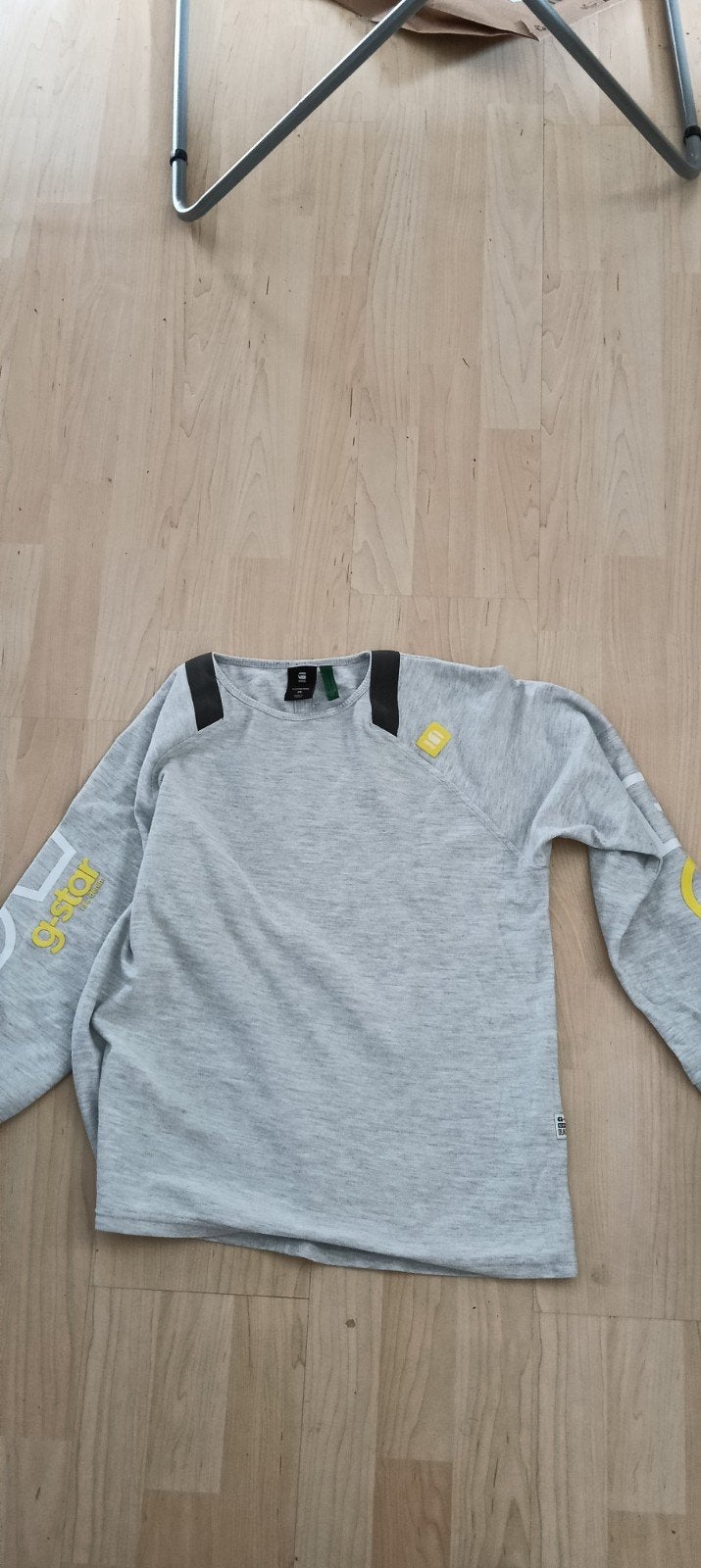 Vintage G-Star RAW Longsleeve / Trui Grijs Geel – Y2K, Kleding | Heren, Truien en Vesten, Ophalen, Zo goed als nieuw, Grijs