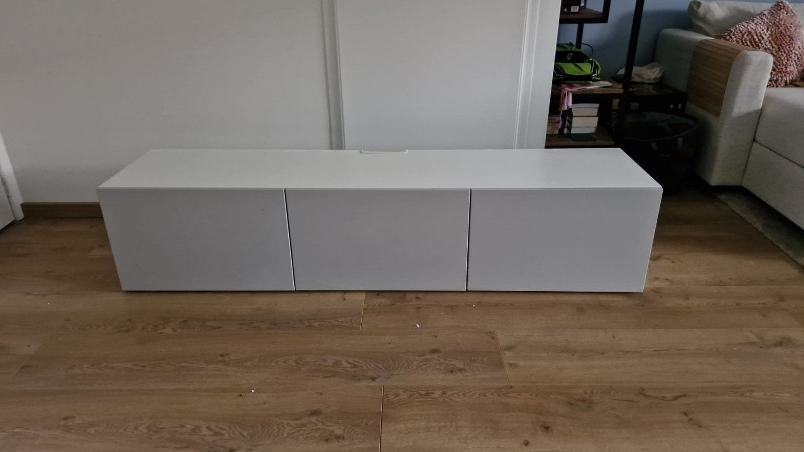 Hangend tv meubel ( Bestä van Ikea), Ophalen, 150 tot 200 cm, Zo goed als nieuw, Minder dan 100 cm