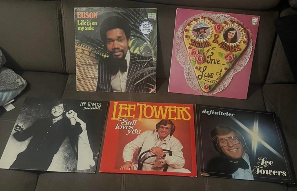 Diverse LP's: Sandra & Andres, Lee Towers, Euson - Pop/Soul, Cd's en Dvd's, Ophalen, 1970 - 1979, Gebruikt, 12 inch
