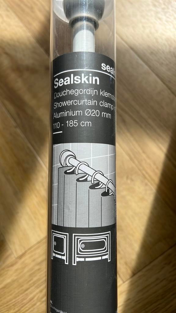 Sealskin Product: Douchegordijn klemstang met toebehoren, Ophalen of Verzenden