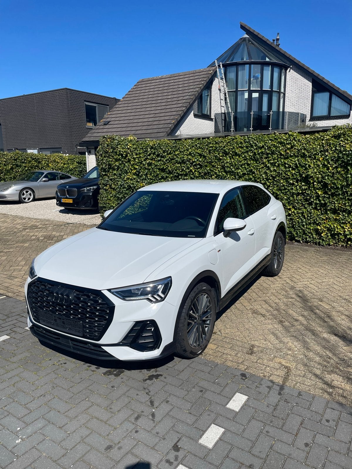 Audi Q3 Sportback 45TFSIe 3xS-line Trekhaak 21” GARANTIE, Auto's, Dealer onderhouden, Zwart, Wit, Lichtsensor