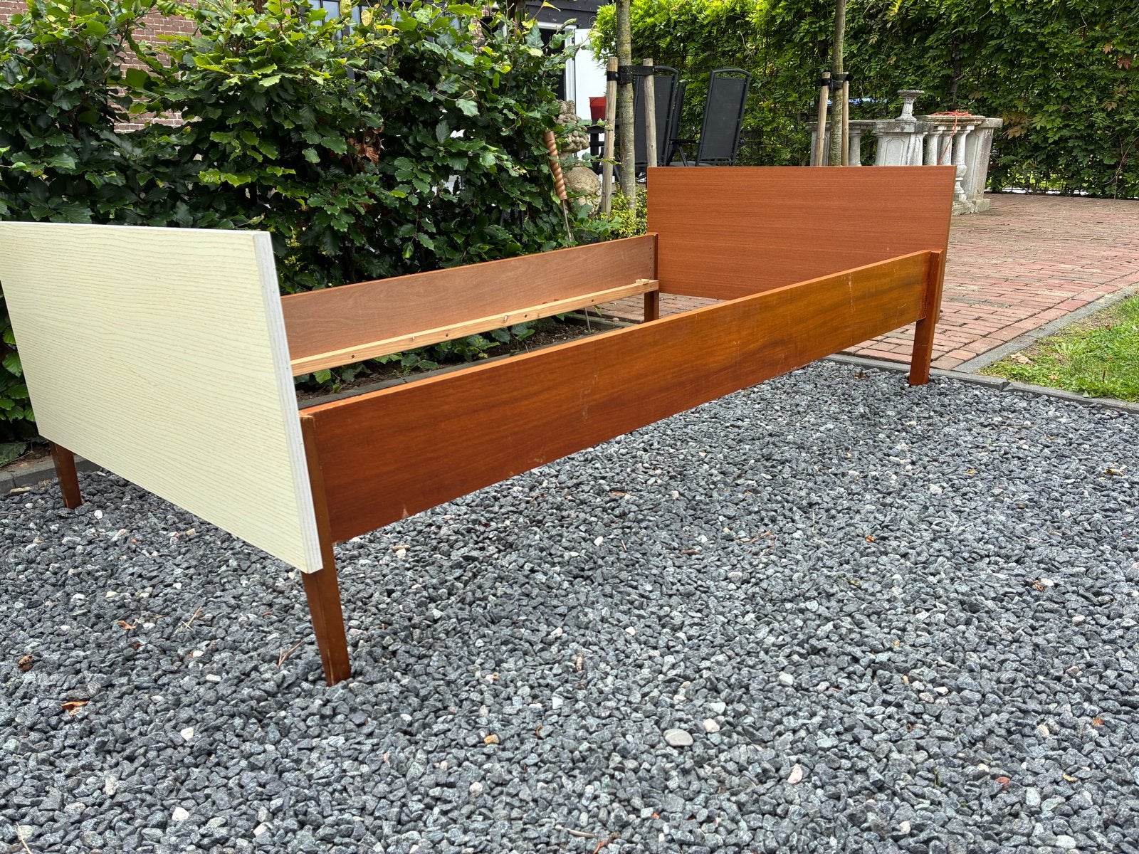 Teakhouten bed van Hans J. Wegner jaren 60, Ophalen of Verzenden
