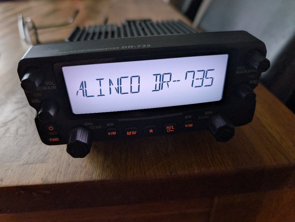 Alinco DR-735E,dual band, VHF/UHF Full Duplex,50 Watt !!!, Verzenden, Zo goed als nieuw, Zender en Ontvanger
