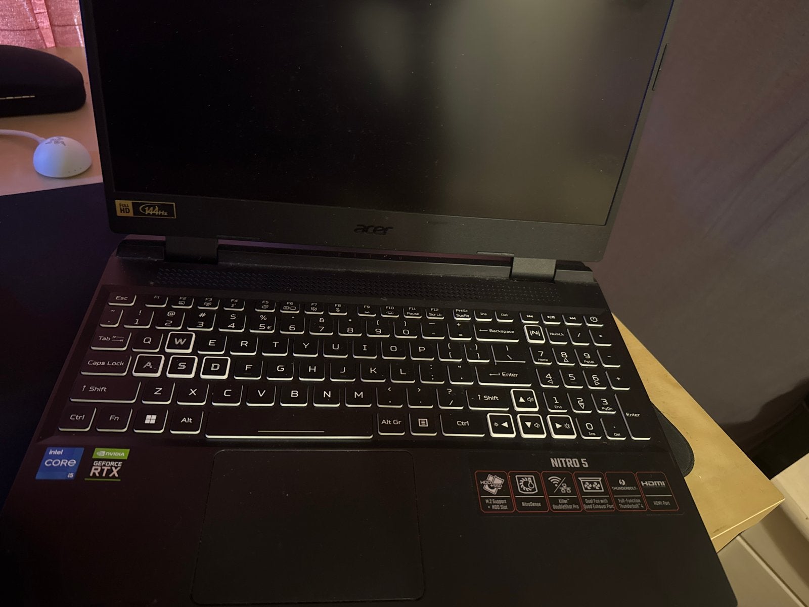 Acer Nitro 5 Gaming Laptop - Intel Core i5, NVIDIA RTX, Gebruikt, Met videokaart, 2 tot 3 Ghz, 8 GB
