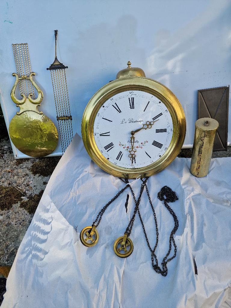Wandklok antiek, Antiek en Kunst, Ophalen of Verzenden