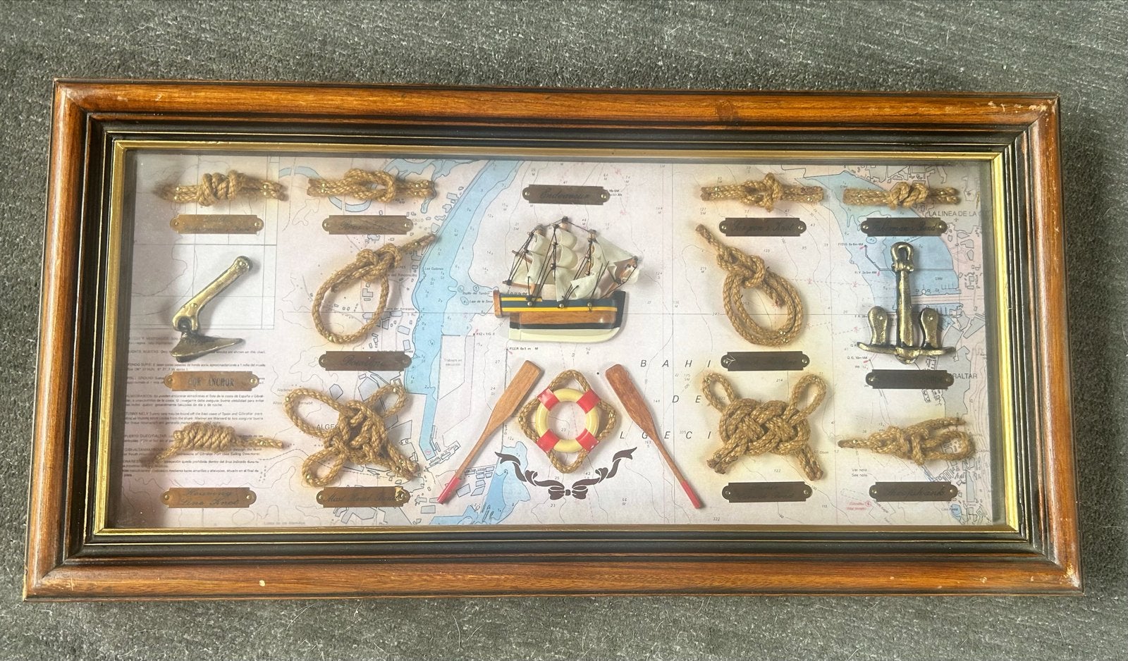 Nautisch Knopenframe met Maritieme Decoratie, Antiek en Kunst, Ophalen