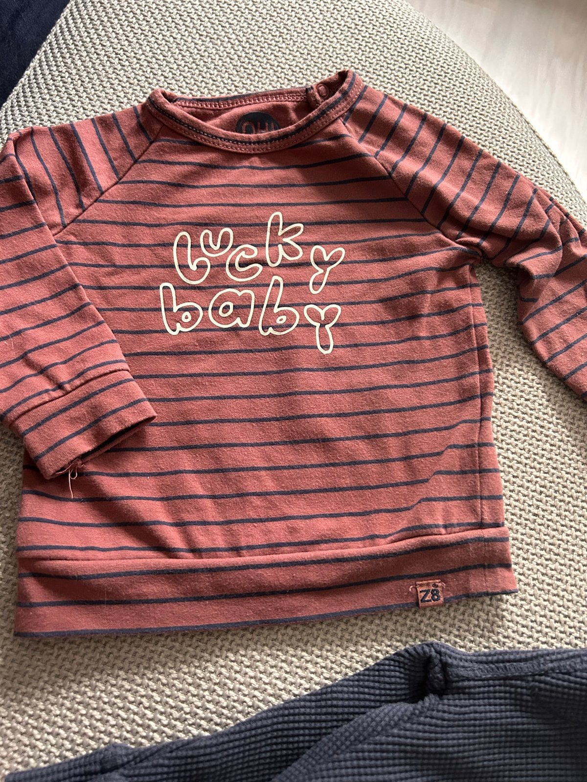 Z8 Newborn Longsleeve Strepen met bijpassende broek, Kinderen en Baby's, Babykleding | Maat 56, Ophalen of Verzenden, Zo goed als nieuw
