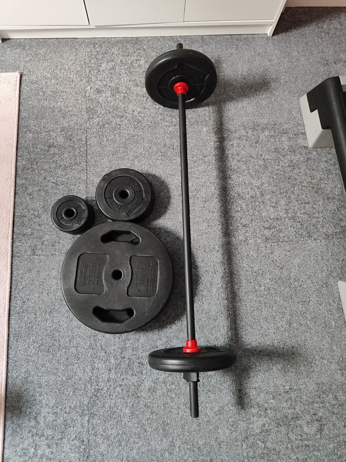 Les Mills Bodypump halterset, Ophalen, Gebruikt