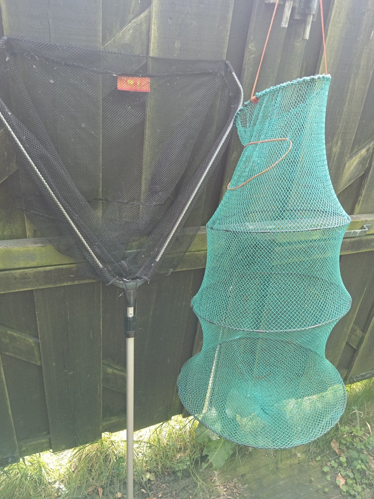 2x visnet schepnet vis fuik, Ophalen of Verzenden, Net of Fuik
